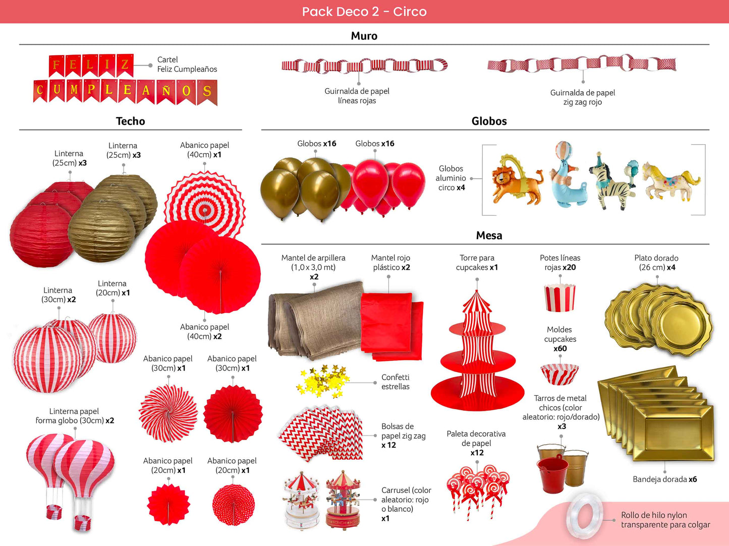 Packs Deco – Circo