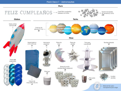 Packs Deco – Astronauta