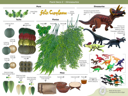 Packs Deco - Dinosaurios