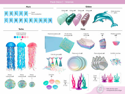 Packs Deco – Sirenas